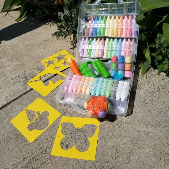NEW 80 Piece Sidewalk Chalk Toddler Arts  Crafts Art Easter Basket Gift Spring - Picture 5 of 16